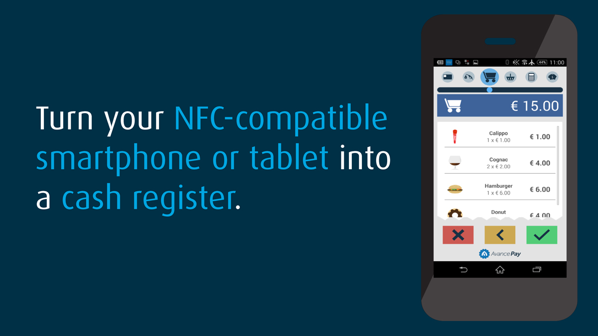 NFC compatible smarthphone